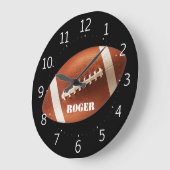 Personalizable Rugby Große Wanduhr (Winkel)