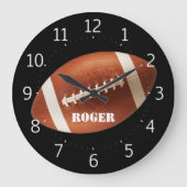 Personalizable Rugby Große Wanduhr (Vorderseite)