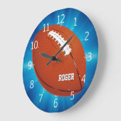 Personalizable Rugby Große Wanduhr (Winkel)