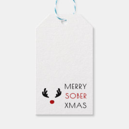 Personalizable Sobriety Merry Sober Weihnachten Geschenkanhänger