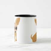 Personalizable TAN Chihuahua Tasse (Zentrum)