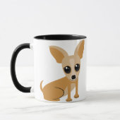 Personalizable TAN Chihuahua Tasse (Links)