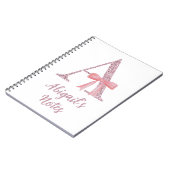 Personalizable Urheber-Notebook für sie Notizblock (Linke Seite)