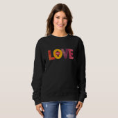 Personalizable Valentine’s Day Heart Love Women’s  Sweatshirt (Vorne ganz)