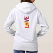 Personalizable Valentine's Day Heart Love Women's  Hoodie (Rückseite)