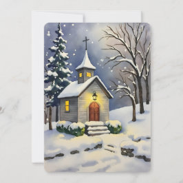 Personalizable Vintage Flat Holiday Card Feiertagskarte