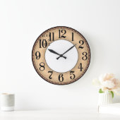 personalizable Wanduhr Grund beig (Zuhause)