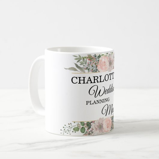 personalizable- Wedding-Planning-Mug Kaffeetasse (Vorderseite Links)