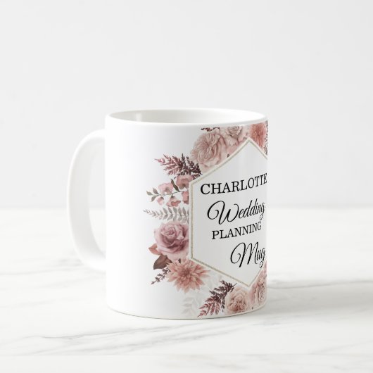 personalizable- Wedding-Planning-Mug Kaffeetasse (Vorderseite Links)