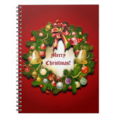Personalizable WeihnachtsKranz Notizblock (Vorderseite)
