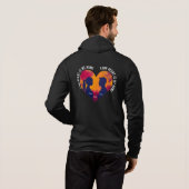 Personalizable Your Heart Is My Home Couple Hoodie (Schwarz voll)