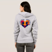 Personalizable Your Heart Is My Home Couple Hoodie (Schwarz voll)