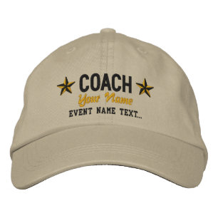 Personalizable Your Name COACH Stars Stickerei Bestickte Baseballkappe