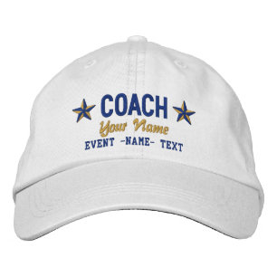 Personalizable Your Name COACH Stars Stickerei Bestickte Kappe