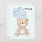 Personalizada Boy Baby Dusche Invitación Einladung (Rückseite)