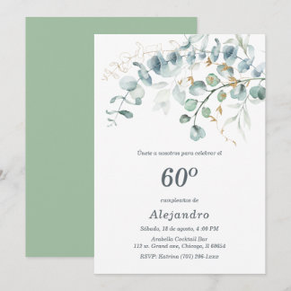 Personalizada Para Fiesta de 60 Cumpleaños Einladung
