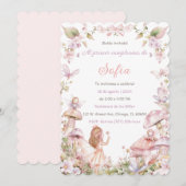 Personalizadas De Cumpleaños De Hadas Einladung (Vorne/Hinten)