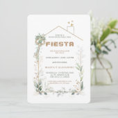 Personalizadas Para Inauguración y Cumpleaños Einladung (Stehend Vorderseite)