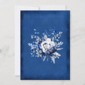 Personalizadas plata 25 años estilo Vintag Einladung (Rückseite)