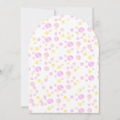 Personalizadas Primer Cumpleaños Niña Con Patito Einladung (Rückseite)