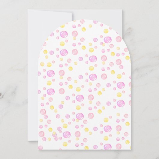 Personalizadas Primer Cumpleaños Niña Con Patito Einladung (Rückseite)