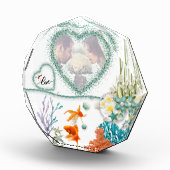personalizado con corazones brillante fotoblock (Rechts)
