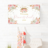 Personalizado de Banners Princesa Floral Rosa y Go Banner (Insitu)