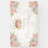 Personalizado de Banners Princesa Floral Rosa y Go Banner (Vertikal)