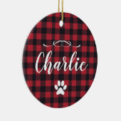 Personalizado de manto de búfalo navidades cachorr keramik ornament (Rechts)