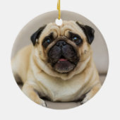 Personalizado de manto de búfalo navidades cachorr keramik ornament (Hinten)