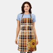 Personalizado Elegante Bordado Floral Caída Schürze (Getragen)