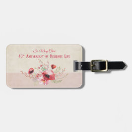 Personalize, 40th Anniversary Nun, Pink und Gepäckanhänger