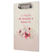 Personalize, 40th Anniversary Nun, Pink und Klemmbrett (Links)