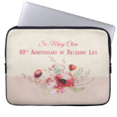 Personalize, 40th Anniversary Nun, Pink und Laptopschutzhülle (Vorderseite)