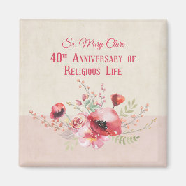 Personalize, 40th Anniversary Nun, Pink und Magnet