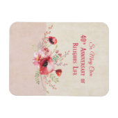 Personalize, 40th Anniversary Nun, Pink und Magnet (Horizontal)