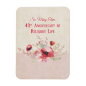 Personalize, 40th Anniversary Nun, Pink und Magnet (Vertikal)