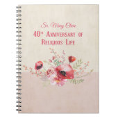 Personalize, 40th Anniversary Nun, Pink und Notizblock (Vorderseite)