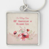 Personalize, 40th Anniversary Nun, Pink und Schlüsselanhänger (Vorne)