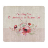 Personalize, 40th Anniversary Nun, Pink und Schneidebrett (Vorderseite)