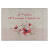 Personalize, 40th Anniversary Nun, Pink und Schneidebrett (Vorderseite)