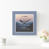 Personalize 65th Anniversary Ordination Congrats Quadratische Wanduhr (Zuhause)