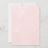 Personalize Aesthetic floral weeding Invitation Einladung (Rückseite)