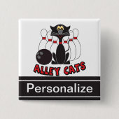 Personalize - Alley Cats Bowling Button (Vorderseite)