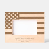 Personalize | American Flag Police Retirement Geätzte Rahmen (Vorderseite)