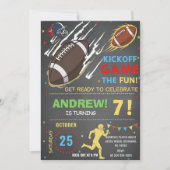 Personalize American FOOTBALL WATCH Party Einladung (Vorderseite)