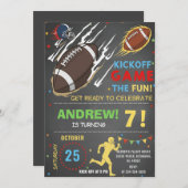 Personalize American FOOTBALL WATCH Party Einladung (Vorne/Hinten)