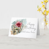Personalize Artistic Wildflower Birthday Card Karte (Gelbe Blume)