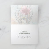 Personalize Artistic Wildflower Birthday Card Karte (Innenseite)