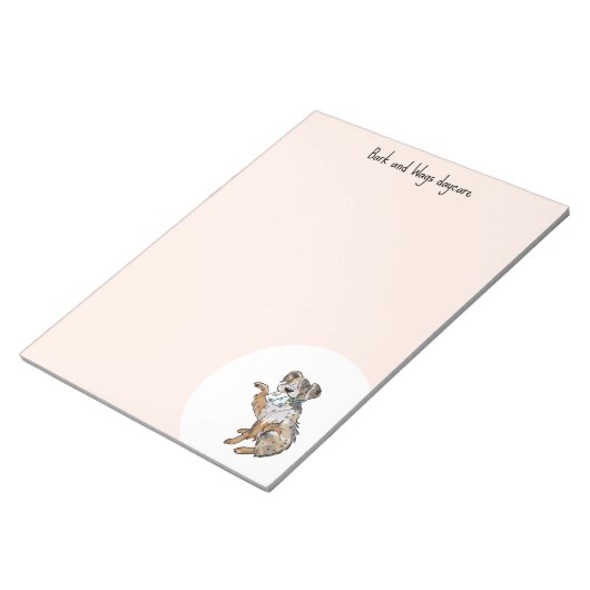 Personalize Australian Shepherd Notizblock (angewinkelt)